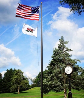 30' ESR Bronzed Flag Pole, Charlottesville Virginia